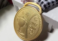 Толщина медалей 4мм спорт первого металла места изготовленная на заказ с картиной чашки трофея