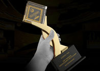 Трофей сплава Кристл &amp; цинка выполненный на заказ для ежеквартальной церемонии наград