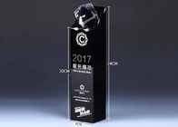 Черный трофей кристаллического стекла, высота 240мм персонализировал стеклянные награды