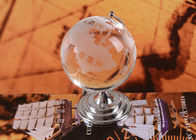 Кристаллический домашний шарик глобуса ремесел К9 украшений с картой мира взрывать песка