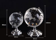 Кристаллический домашний шарик глобуса ремесел К9 украшений с картой мира взрывать песка
