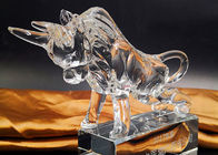 Фигуринес кристаллической коровы животные моделируют для офиса/домашних украшений