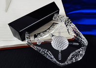 Отполированный кристаллический трофей шара для игры в гольф К9, изготовленный на заказ трофей гольф-клуба логотипа