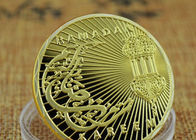 поднятое 3Д испеченное медаль эмали военное, золотая монета арабской культуры коммеморативная