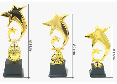Чашка трофея изготовленного на заказ логотипа пластиковая с размерами дизайна 3 звезды опционными