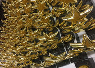 Чашка трофея звезды металла изготовленная на заказ, сияющим награда покрытая золотом придает форму чашки трофеи