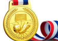 Мягкий/крепко покройте эмалью изготовленные на заказ медали спорт, медали футбола сплава цинка и ленты