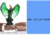 Сувениры победителей Люли китайца нефрита стеклянные с застекленными Эаглес на верхней части