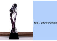 Особенный абстрактный дизайн покрасил чашку трофея поливы, кристаллические низкопробные изготовленные на заказ награды трофея