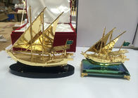 Метал сувениры сплава арабские культурные/аравийская модель рыбацкой лодки с кристаллическим основанием