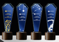 Сандбластинг/трофеи логотипа Ласеринг стеклянные и кристаллические, персонализированные награды стекла