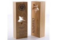 Деревянные изготовленные на заказ гравировка чашки трофея/награды дизайна звезды логотипа Ласинг для штата