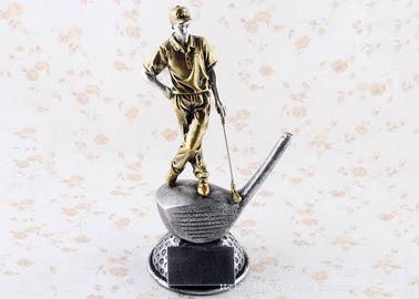 Британцы раскрывают трофей шара для игры в гольф чемпионата с Фигуринес гольфа металла
